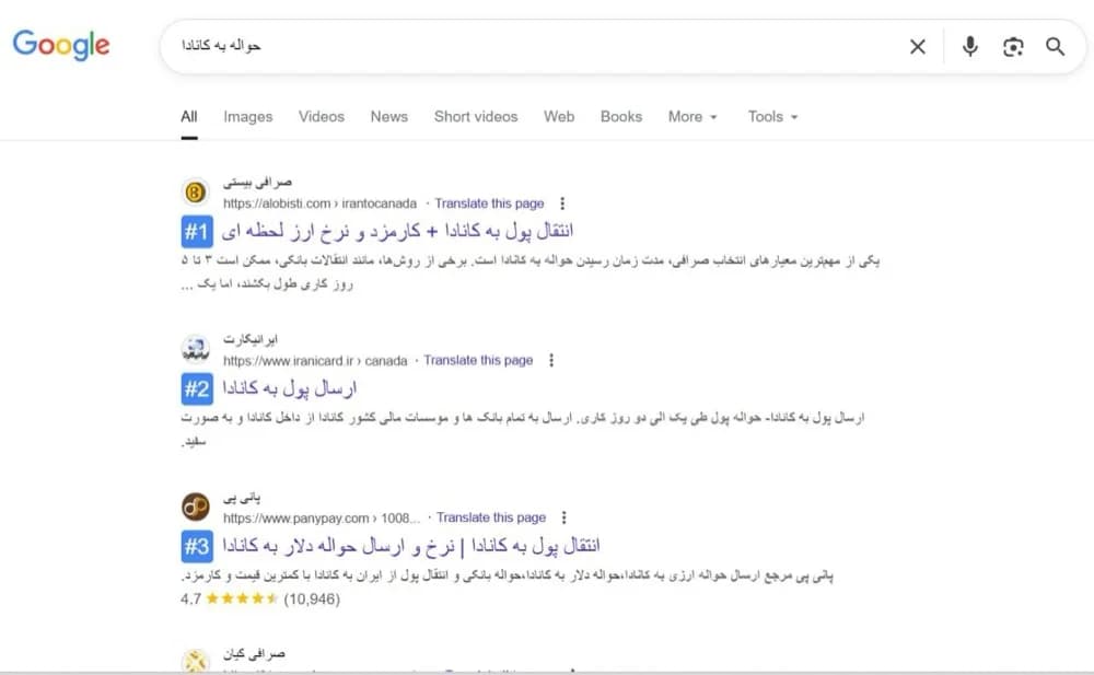 نتیجه‌ی جست‌وجوی «حواله به کانادا» — الو بیستی